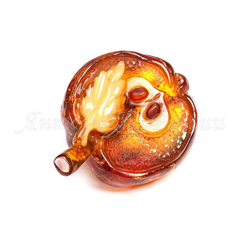 Яблоко, резьба Янтарь