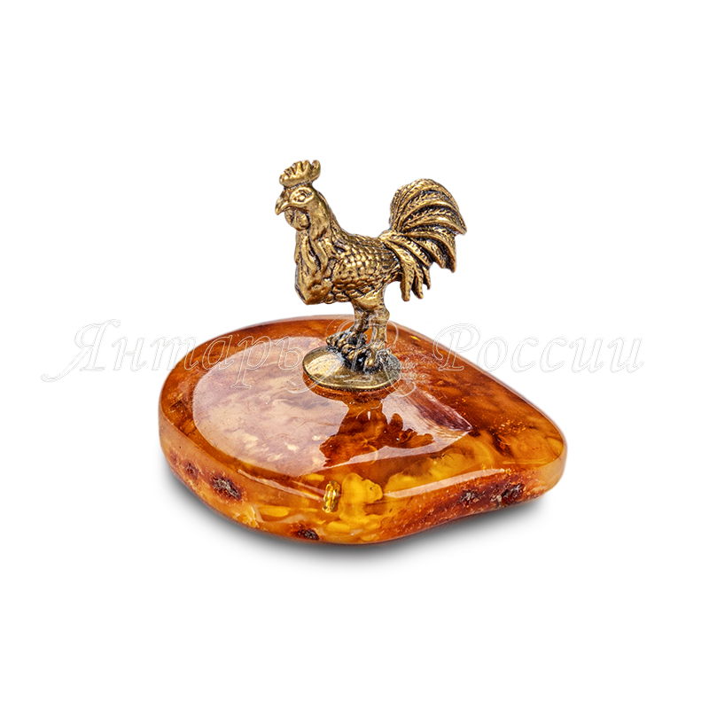 Петух Латунь, янтарь